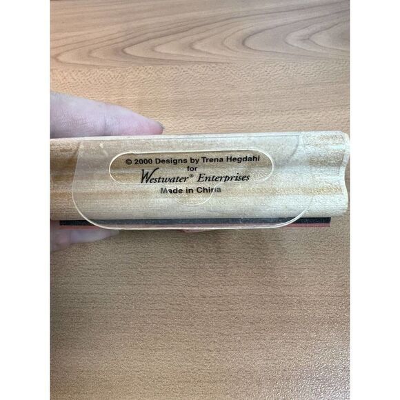 2000 Designs by Trina Hegdahl “Love You” Stamp 3x2” - Picture 2 of 4